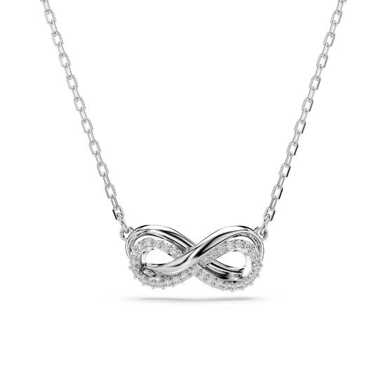 Collana donna Swarovski Hyperbola rodiata con infinito di cristalli 5687265-1