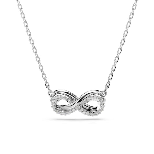 Collana donna Swarovski Hyperbola rodiata con infinito di cristalli 5687265-1