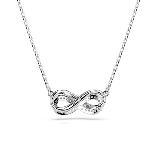 Collana donna Swarovski Hyperbola rodiata con infinito di cristalli 5687265-2
