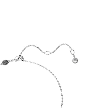 Collana da donna Swarovski Hyperbola in lega di metalli rodiata con un ciondolo passante a forma di infinito con cristalli 5687265
