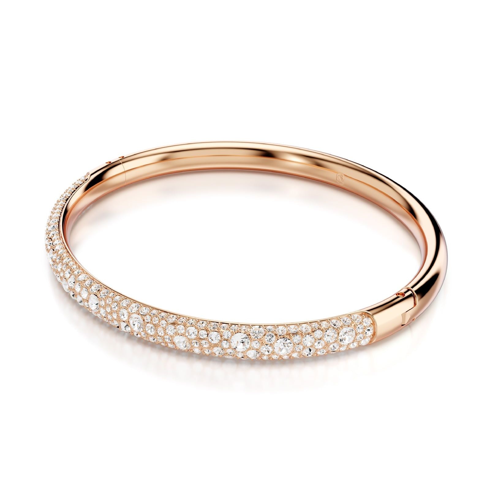 Bracciale donna Swarovski Meteora rosé con pavé di cristalli 5688611-2