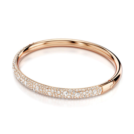 Bracciale donna Swarovski Meteora rosé con pavé di cristalli 5688611-2