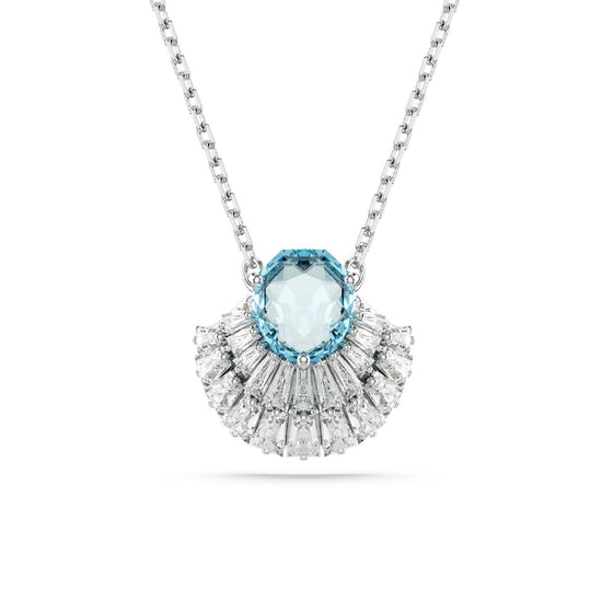 Collana donna Swarovski Idyllia lega metalli con cristalli blu e bianchi 5689195-1