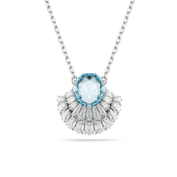 Collana donna Swarovski Idyllia lega metalli con cristalli blu e bianchi 5689195-1