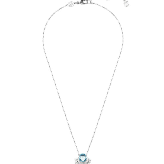 Collana donna Swarovski Idyllia lega metalli con cristalli blu e bianchi 5689195-3