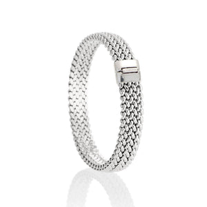 Bracciale della collezione Unoaerre Chicco da donna in argento 925 con maglia spessa a chicco di riso 5905