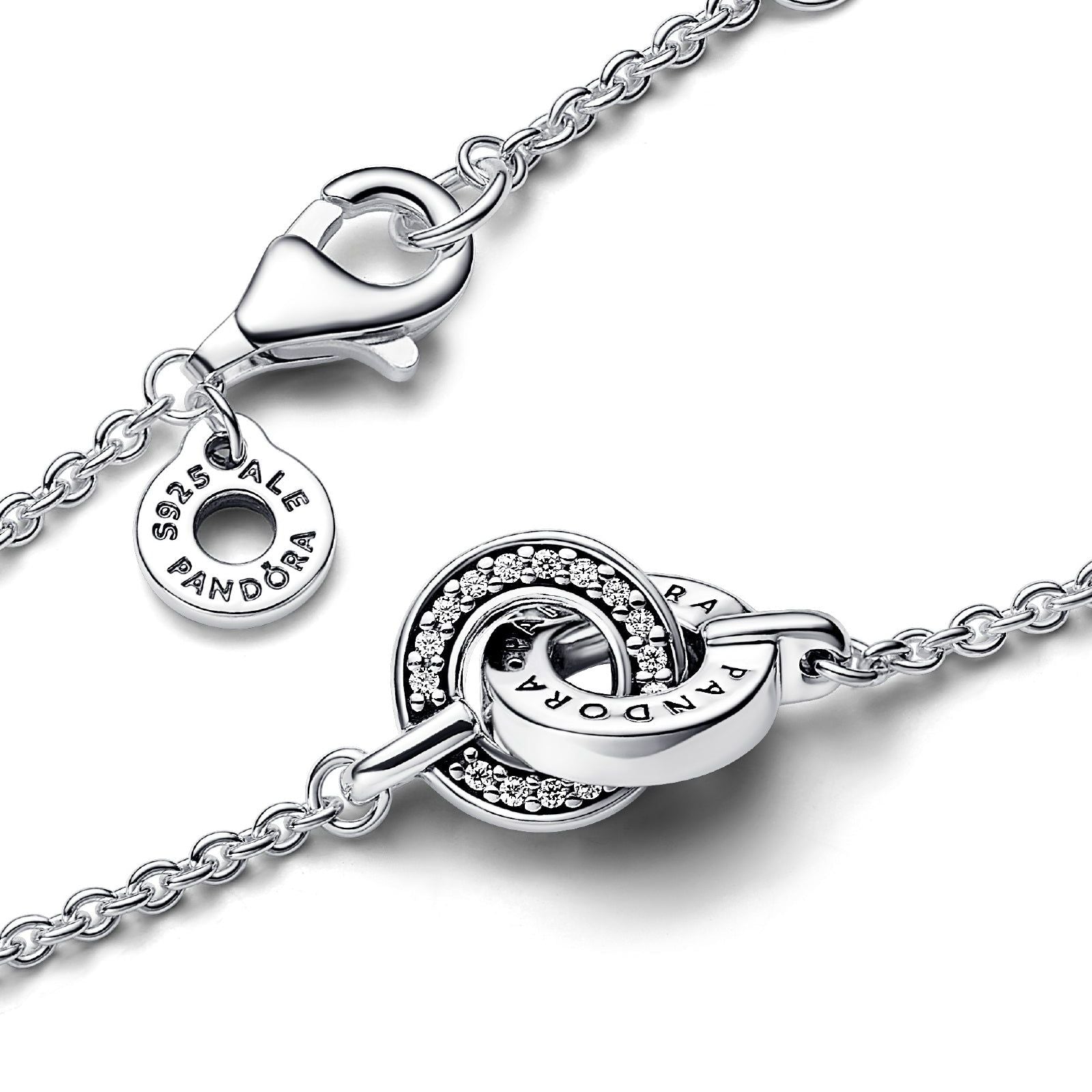 Bracciale Cerchi Intrecciati Pavè 592742C01-2