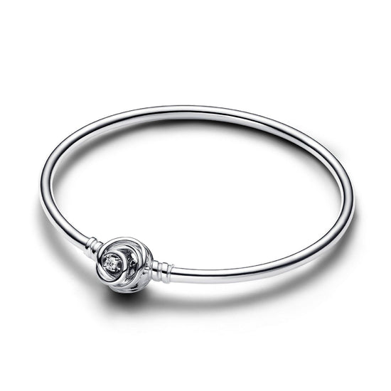 Bracciale in Argento con Cerchio Eterno e zircone 593229C01-1