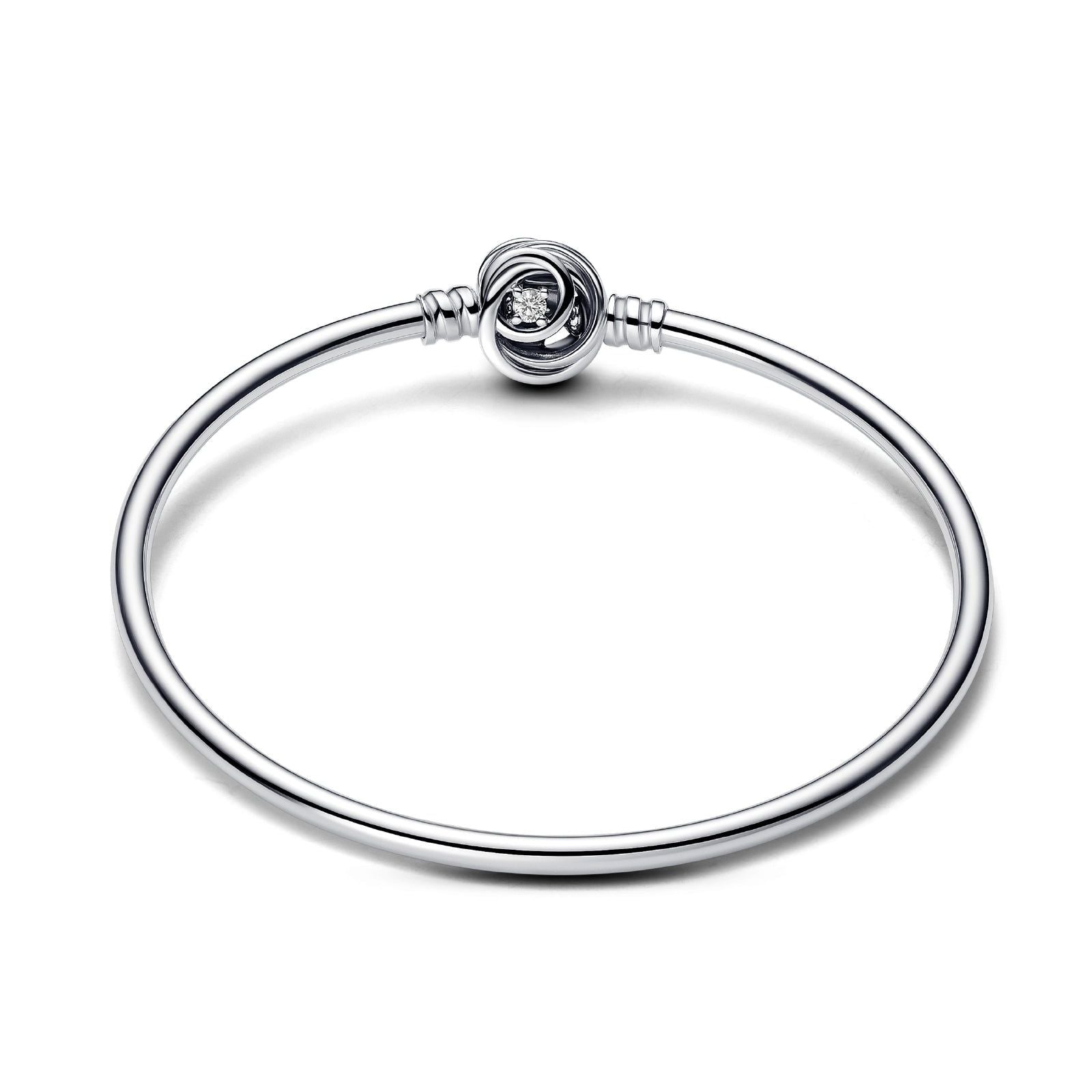 Bracciale in Argento con Cerchio Eterno e zircone 593229C01-2