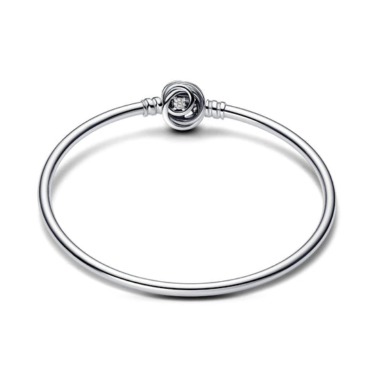 Bracciale in Argento con Cerchio Eterno e zircone 593229C01-2