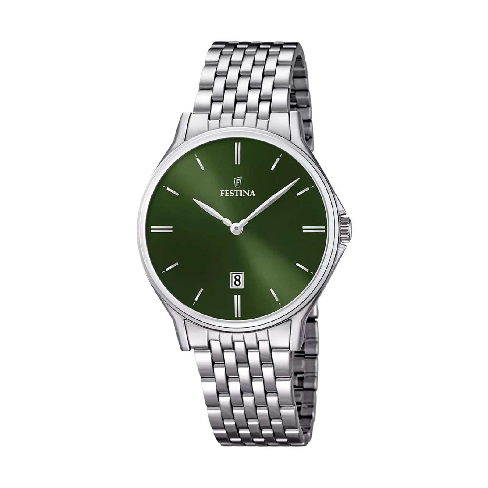 Orologio Festina Acero Clasico quadrante verde da uomo MISURA UNICA