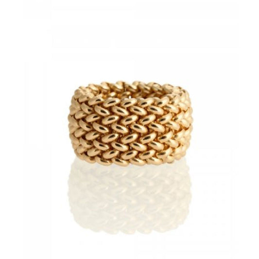 Anello donna Unoaerre Chicco donna argento oro maglia chicco 8 fili 6214-1
