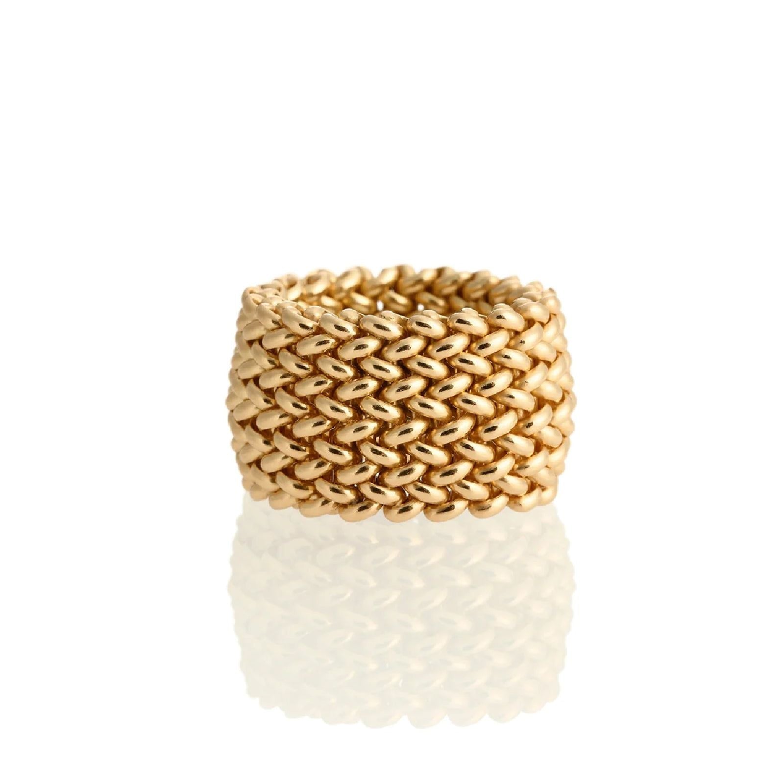 Anello donna Unoaerre Chicco donna argento oro maglia chicco fascia spessa 6216-1