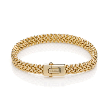 Bracciale donna Unoaerre Chicco argento dorato maglia sottile chicco di riso 6261-1