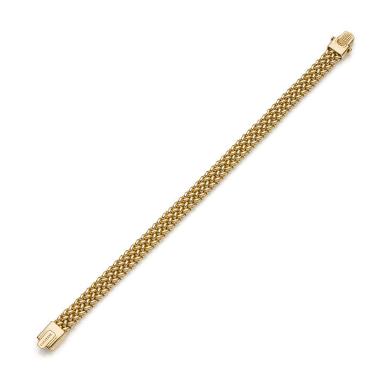 Bracciale donna Unoaerre Chicco argento dorato maglia sottile chicco di riso 6261-2