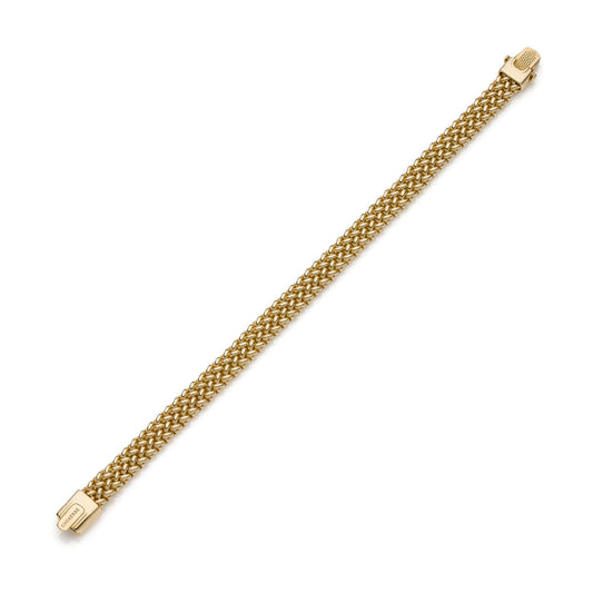 Bracciale donna Unoaerre Chicco argento dorato maglia sottile chicco di riso 6261-2