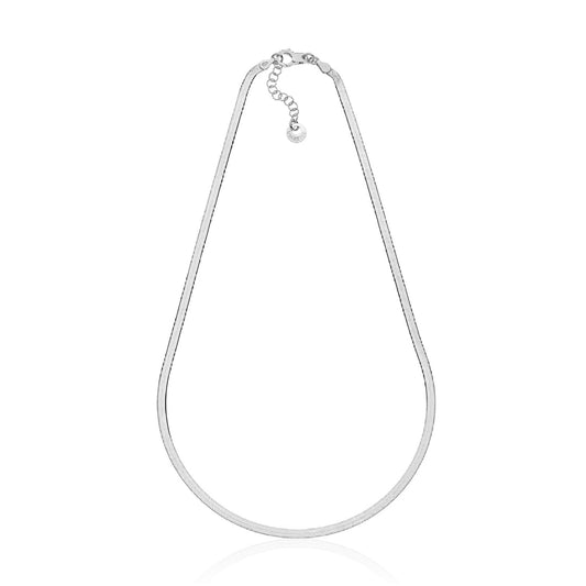 Collana girocollo donna Unoaerre Piatta in argento con maglia snake 6389