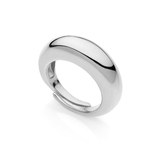 Anello sottile donna Unoaerre Aria in argento design bombato 6412-1