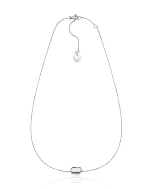 Collana girocollo donna della collezione Unoaerre Fashion Jewellery realizzato in argento a forma di boule irregolare piccola 6451