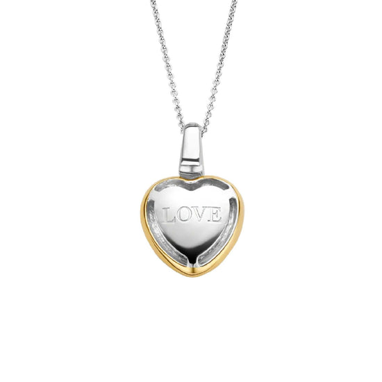 Collana donna TI SENTO Milano in argento dorato con cuore di zirconi 6801ZY-3