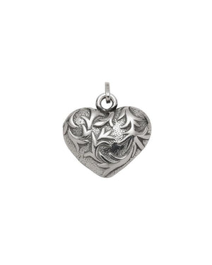 Charm pendente da donna della collezione Giovanni Raspini Charms in argento 925 a forma di cuore in stile liberty 6974