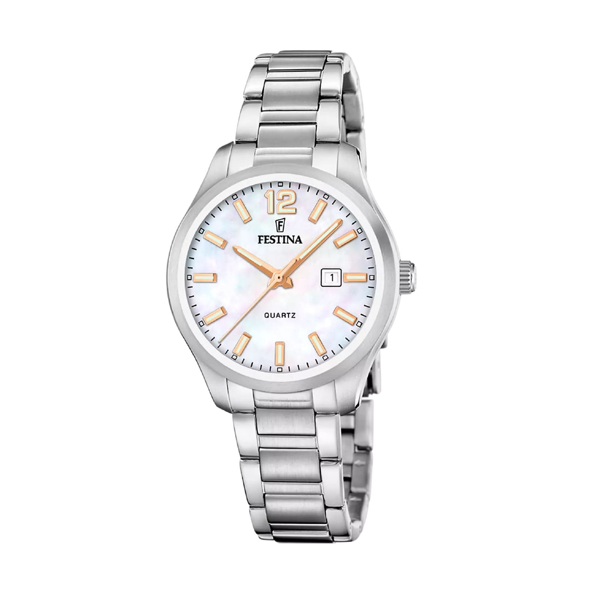 Orologio solo tempo Festina Classics in acciaio e madreperla MISURA UNICA