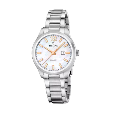 Orologio solo tempo Festina Classics in acciaio e madreperla MISURA UNICA