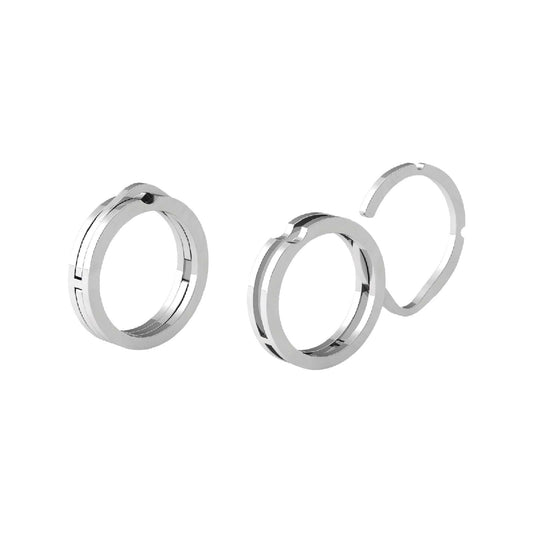 Anello componibile Kidult By You donna acciaio con apertura peri ciondoli 721007-1