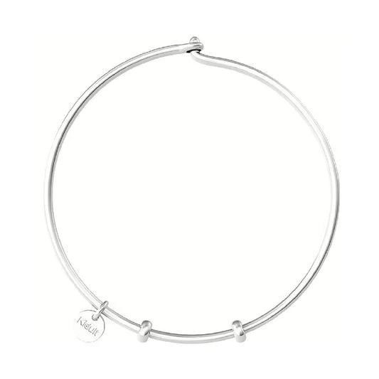 Bracciale rigido Kidult By You donna acciaio con ciondolo con scritta "Kidult" 732194-1