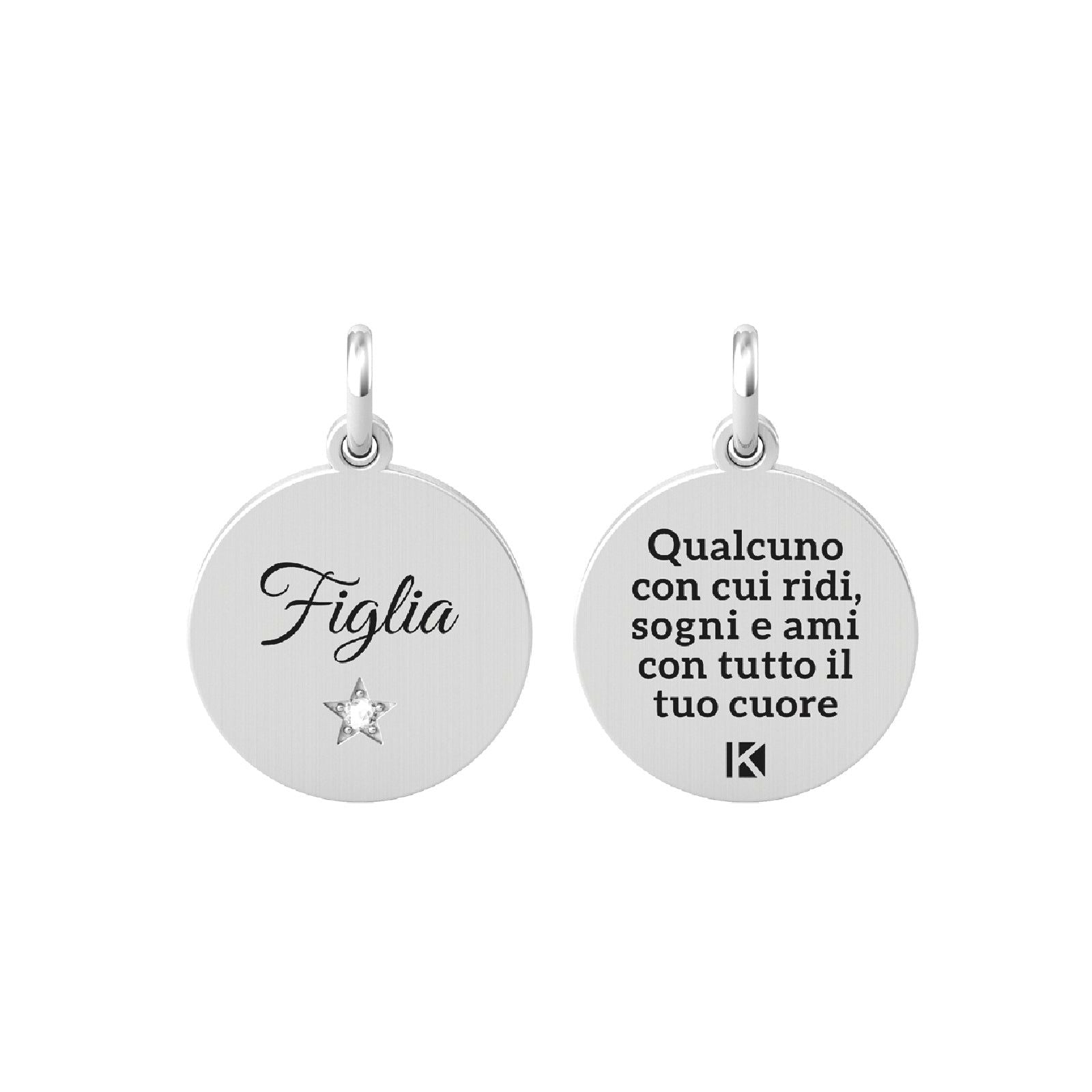 Charm Kidult By You donna acciaio con frase per un figlio 741009-1