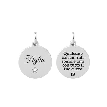 Charm Kidult By You donna acciaio con frase per un figlio 741009-1
