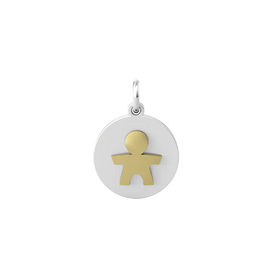 Charm Kidult By You donna acciaio con bambino in pvd giallo 741022-1