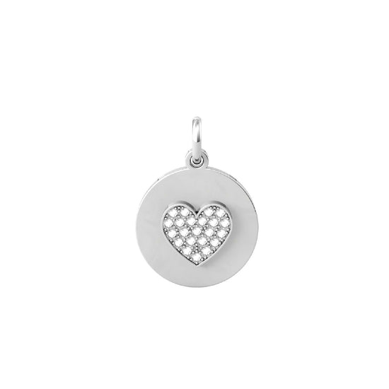 Charm Kidult By You donna acciaio con cuore con cristalli 741028-1