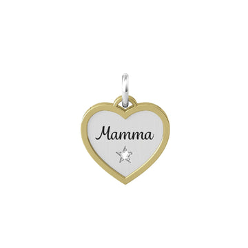 Charm Kidult By You donna acciaio e pvd giallo a cuore per la mamma con stella 741040-1