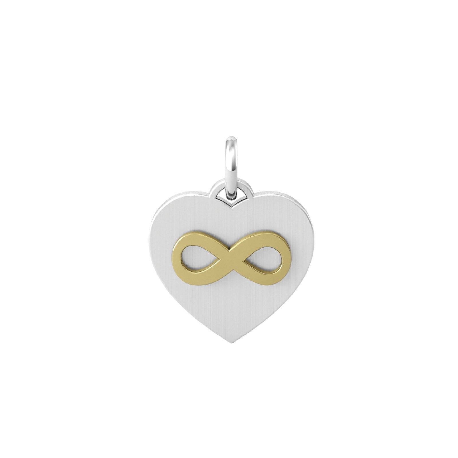 Charm Kidult By You donna acciaio a cuore con infinito in pvd giallo 741046-1