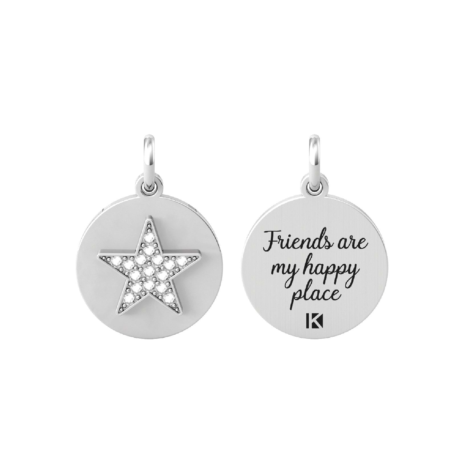 Charm Kidult By You donna acciaio a cerchio per amicizia con stella 741056-1