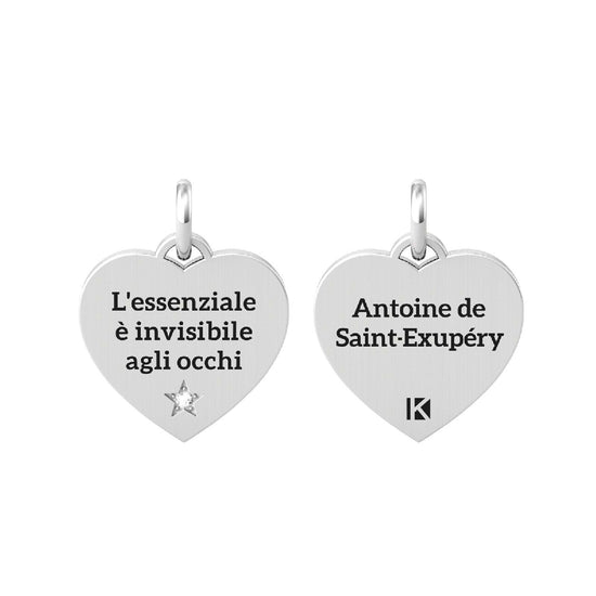 Charm Kidult By You donna acciaio con citazione Antoine de Saint-Exupéry 741060-1