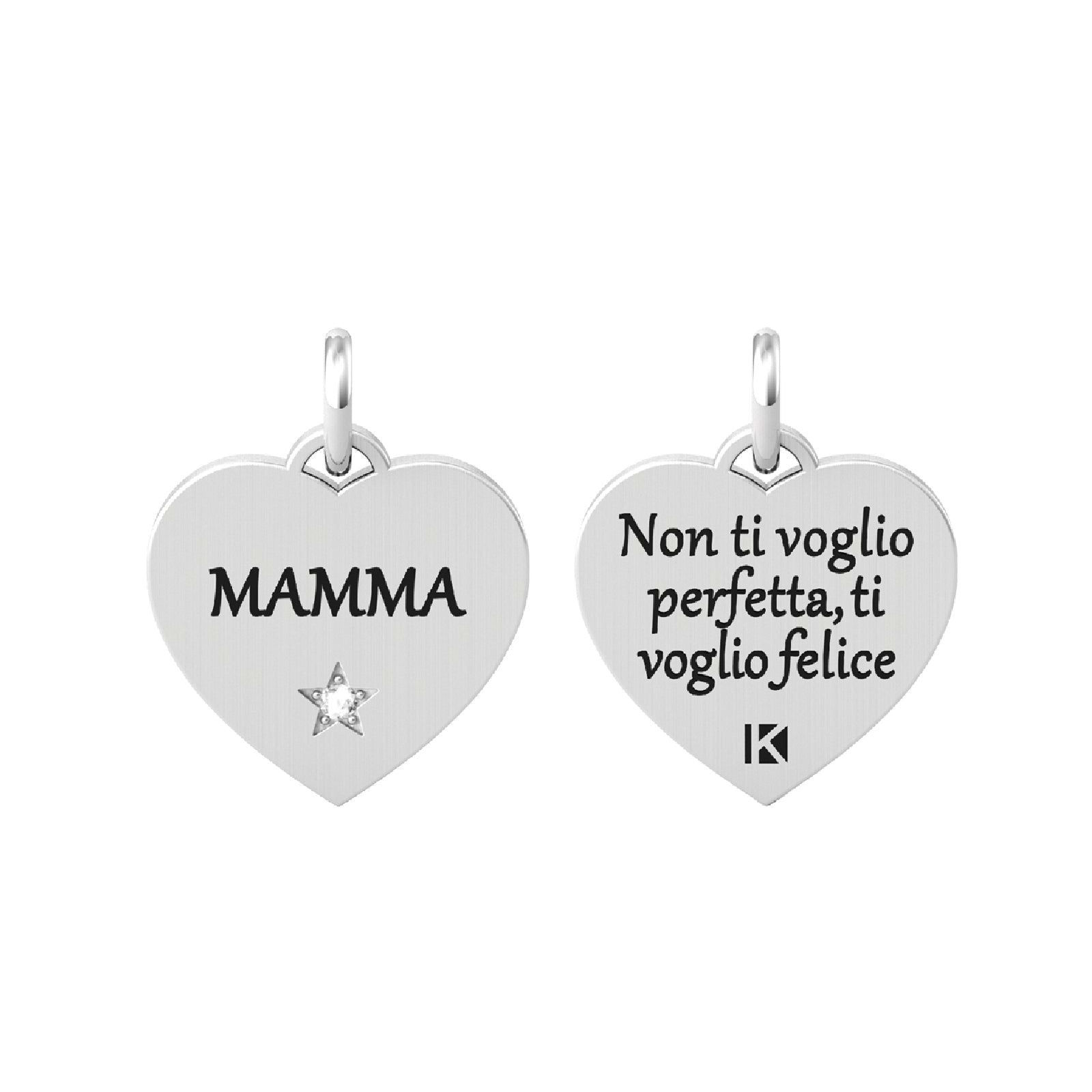 Charm Kidult By You donna acciaio a cuore per la mamma 741066-1