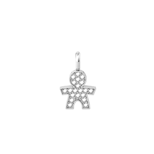 Charm Kidult By You donna acciaio a bambino ricoperto da cristalli 741075-1