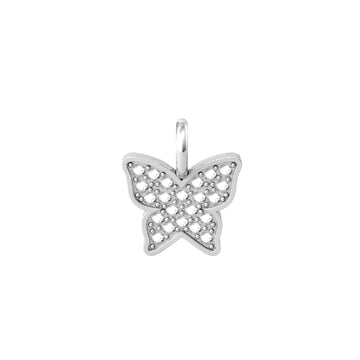 Charm Kidult By You donna acciaio a forma di farfalla con cristalli 741079-1
