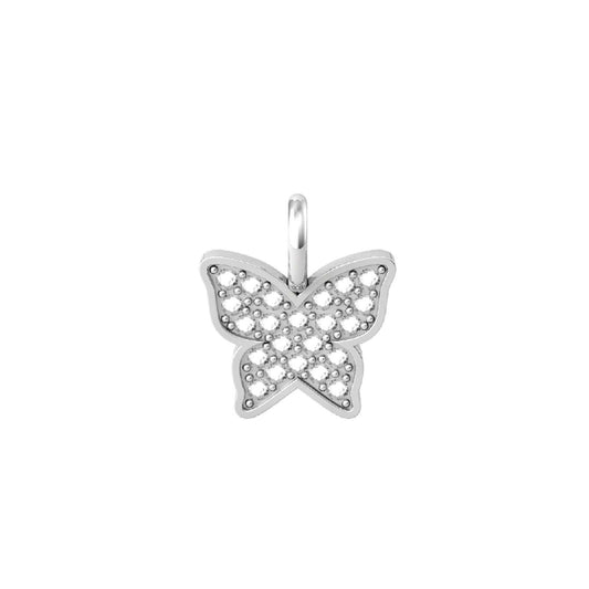 Charm Kidult By You donna acciaio a forma di farfalla con cristalli 741079-1