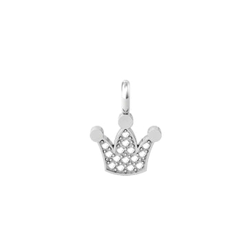 Charm Kidult By You donna acciaio a forma di corona con cristalli 741080-1