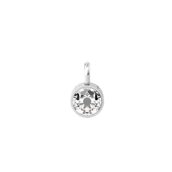 Charm Kidult By You donna acciaio con zircone bianco tondo 741122-1