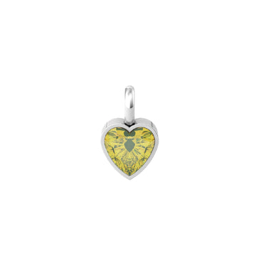 Charm Kidult By You donna acciaio a cuore con zircone giallo 741130-1