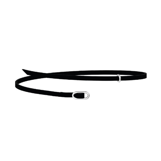 Bracciale-Choker Kidult By You donna in microfibra nera con fibbia in acciaio 751233-1
