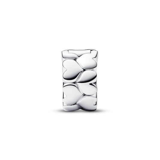 Clip Cuori in Rilievo color argento 792828C00-2