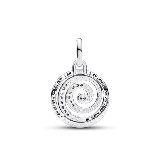 Charm Medallion Gratitude Spiral Pandora ME 793046C01-2