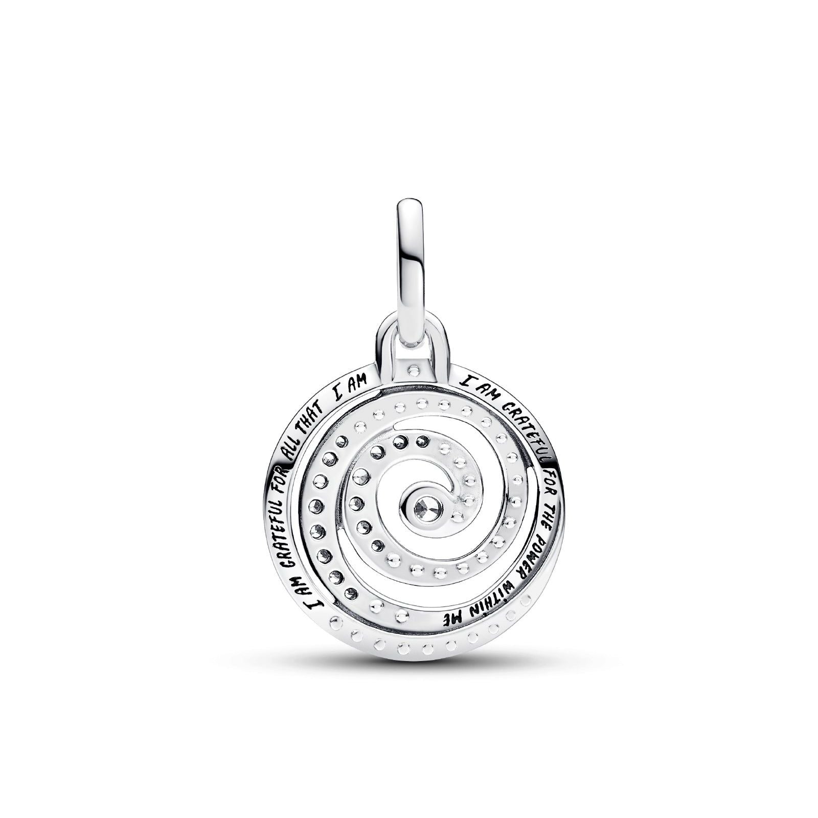 Charm Medallion Gratitude Spiral Pandora ME 793046C01-2