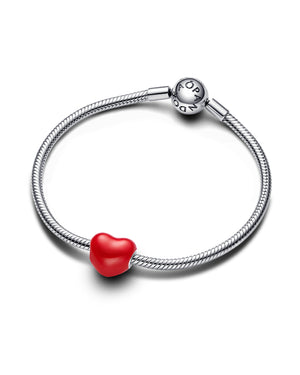 Charm da donna Pandora Moments in Argento Sterling 925 a forma di cuore con smalto termico che cambia colore 793087C01