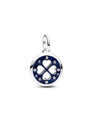Charm Medallion Lucky Pandora ME in argento sterling 925 con quadrifoglio e cubic zirconia 793104C01